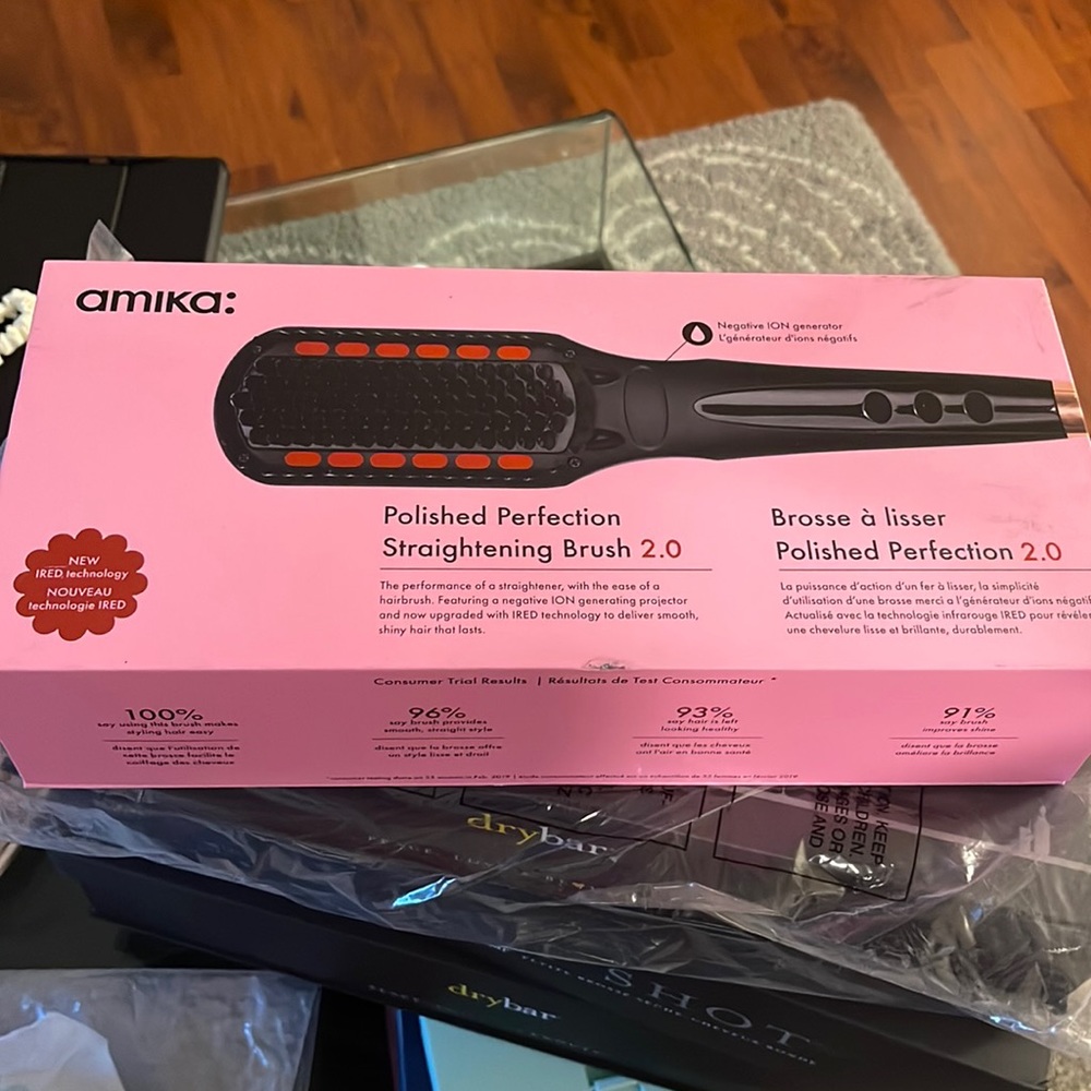 Brand new unopened Amika Polished Perfection Thermal Straightening Brush